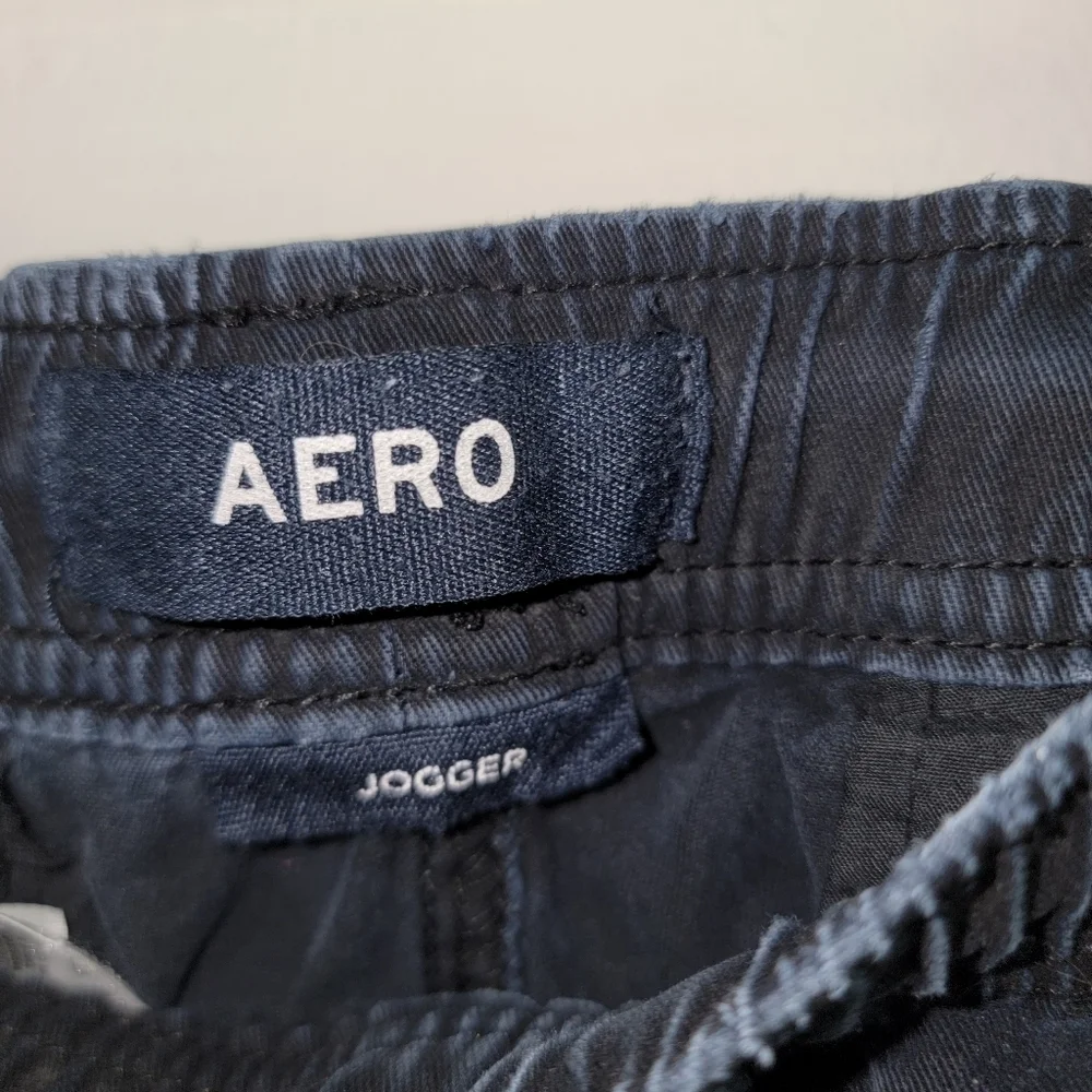 Aeropostale Indigo Blue Cotton Joggers Medium Unisex Aero Classic Pockets